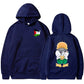 Men's Warm Hoodie - Relaxed Pullover, Polyester, Casual
