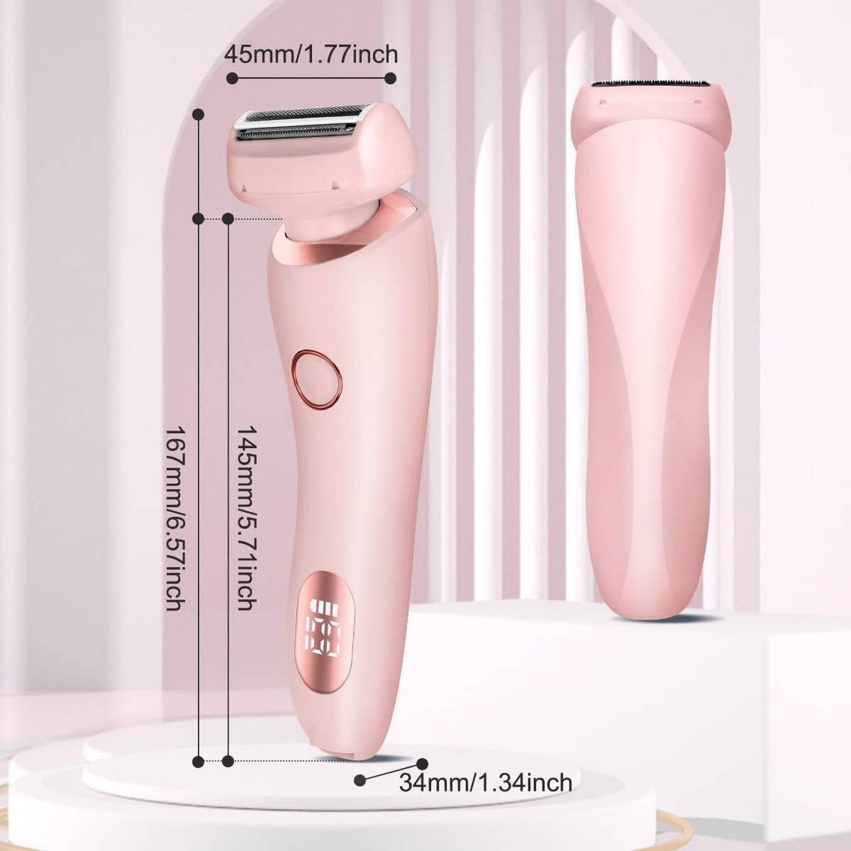Motor-Driven Shaver 3D Floating Blade Dual-Head Water-Resistant Wet Dry Use Gentle Painless Hair Removal Fall 2025 Self-Maintenance Gift