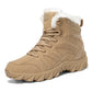 Men's Insulating Snow Boots - Mid Tube, Cowhide, Winter