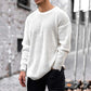 Plush Timeless Men's Waffle Knit Sweater - Crew Neck Acrylic