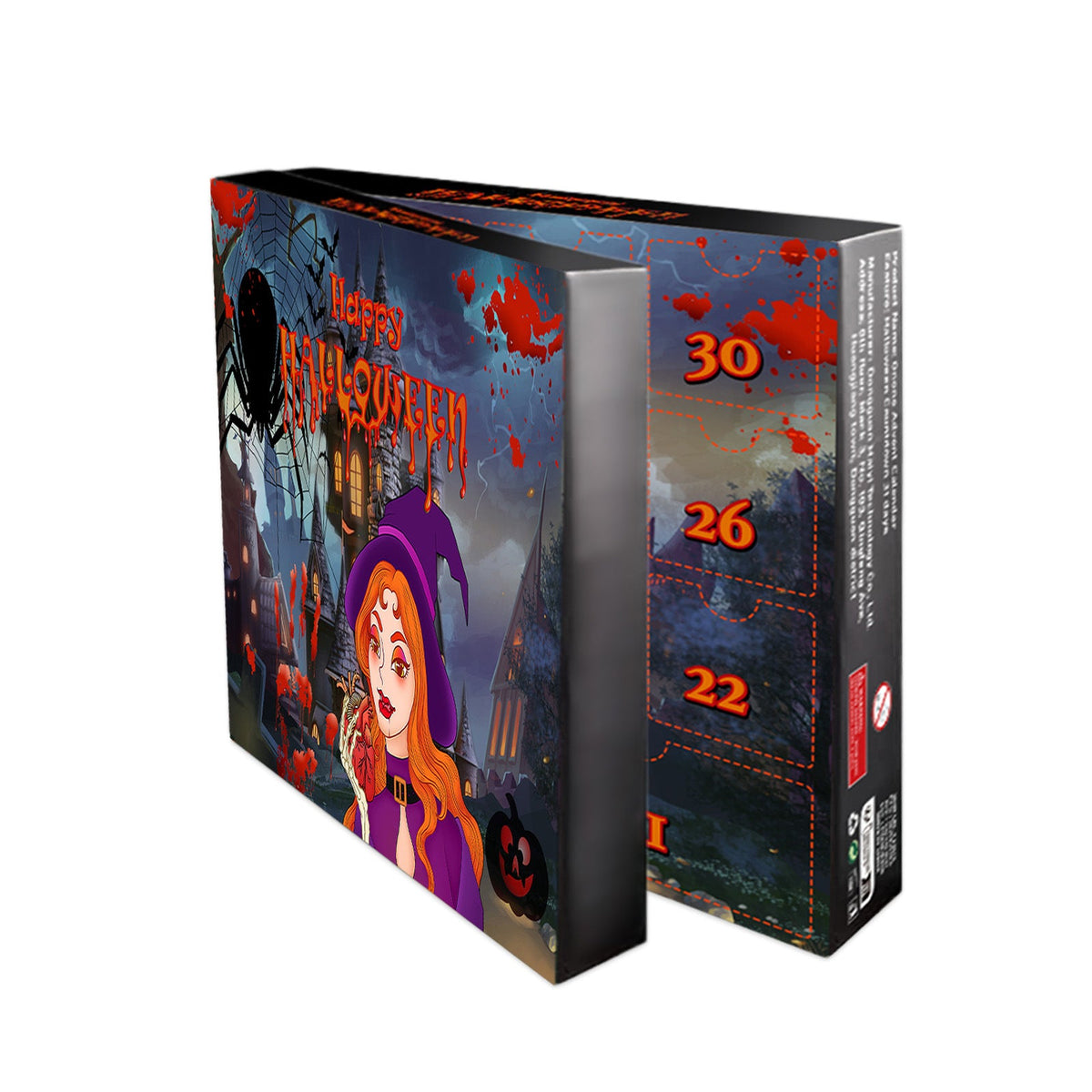 Blind Halloween Box Countdown Calendar 31 Days Kids