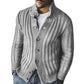 Warm Timeless Men's Cardigan - Shawl Collar, Wool Blend