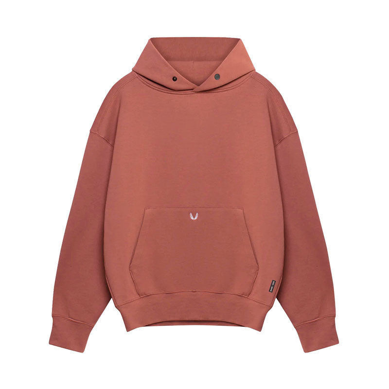 Relaxed Oversized Men's Pullover Hoodie - Cotton, Casual