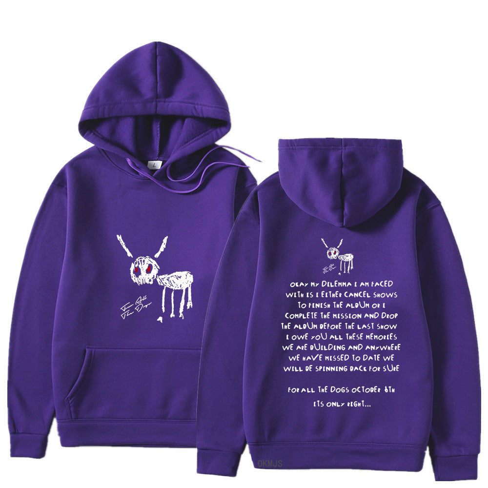 Men's Oversized Hoodie - Relaxed Spandex Blend, Streetwear
