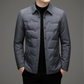 Light Refined Men's Padded Jacket - Shirt Collar Down