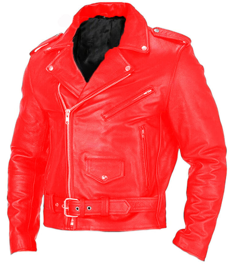 durable Windproof men's motorcycle jacket - asymmetric front zipper, PU leather, for spring and autumn