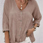 Variant image for V-Neck Button-Up Women's Top - Lightweight Blouse for Women, Versatile Casual Elegance, Flattering Fit, Sizes S-3XL-29