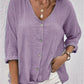 Variant image for V-Neck Button-Up Women's Top - Lightweight Blouse for Women, Versatile Casual Elegance, Flattering Fit, Sizes S-3XL-19