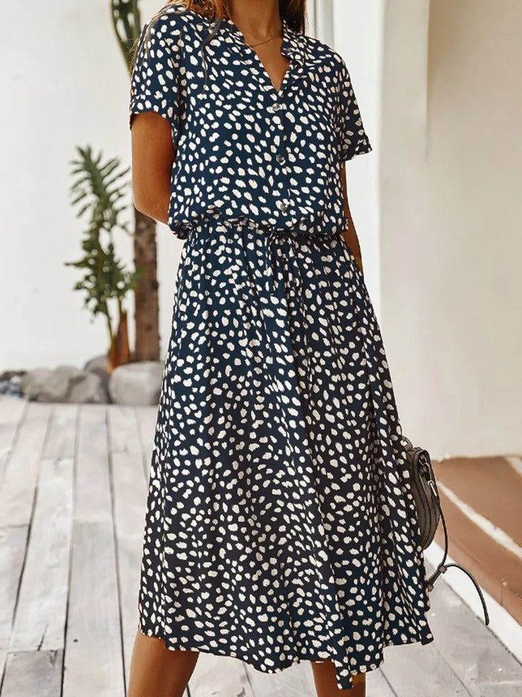 Variant image for Elegant Women's Dress, Flattering Cut Knee-Length Formal Dress in Luxurious Soft Fabric for All Occasions-25