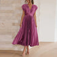 Variant image for Elegant V-Neck Women's Dress in Luxurious Fabric, Versatile Cocktail and Formal Dress for Day-to-Night Wear-16