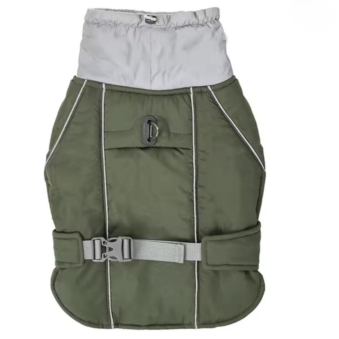 Water-Resistant2025 Edition Dog Coat With Reflective Strips And Flexible Straps For Safe Winter Walks