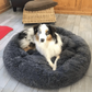 Dog Calming Bed Ultra Plush Cozy Nest With Raised Rim For Relaxing Sleep Fall 2025 Gift Idea