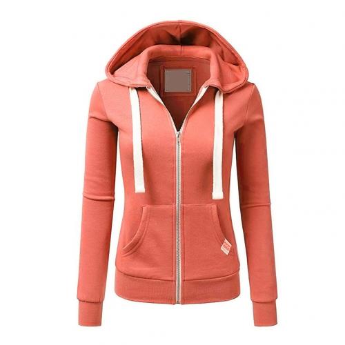 Plush Multi-Use Women's Zip Hoodie - Fitted, Cotton, Casual