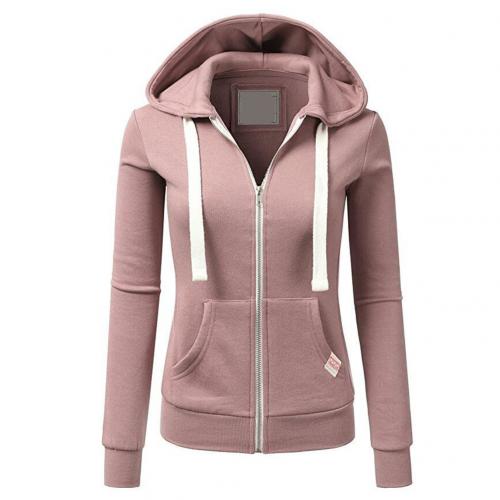 Plush Multi-Use Women's Zip Hoodie - Fitted, Cotton, Casual