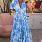 Elegant Floral Wedding Guest Dress - Tailored Silhouette, Versatile Formal Dress for Special Occasions, Available in Multiple Sizes and Patterns-5