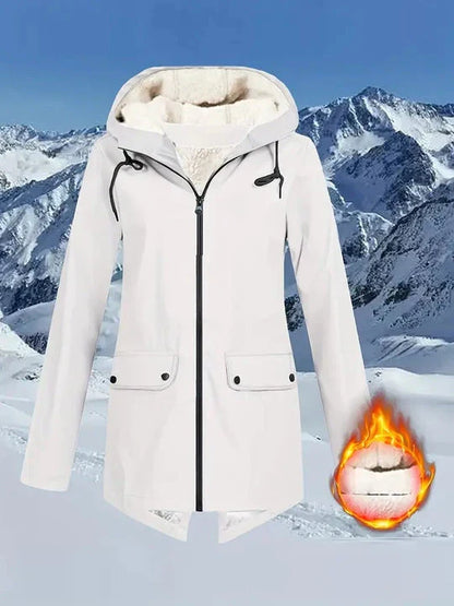 Fleece Lined Parka Coat – Water-Resistant Cozy Women’s Jacket