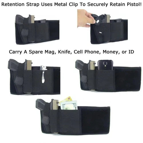 Belly Band Holster Breathable Neoprene Concealed Carry Low-Profile Waistband Fall 2025 Regular Carry Fast Access