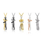 Couple Exquisite Hugging Pendant Necklace for Women - Valentine's Day Love Jewelry