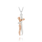 Couple Exquisite Hugging Pendant Necklace for Women - Valentine's Day Love Jewelry