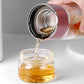 Infuser Tea Bottle Borosilicate Glass 430ml Double Layer With Built-In Strainer Leak-Proof Lid Fall 2025 Gift