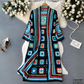 Light Women's Crochet Cardigan - Calf Length, Spring