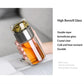 Infuser Tea Bottle Borosilicate Glass 430ml Double Layer With Built-In Strainer Leak-Proof Lid Fall 2025 Gift