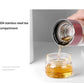 Infuser Tea Bottle Borosilicate Glass 430ml Double Layer With Built-In Strainer Leak-Proof Lid Fall 2025 Gift