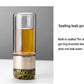 Infuser Tea Bottle Borosilicate Glass 430ml Double Layer With Built-In Strainer Leak-Proof Lid Fall 2025 Gift