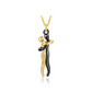 Couple Exquisite Hugging Pendant Necklace for Women - Valentine's Day Love Jewelry
