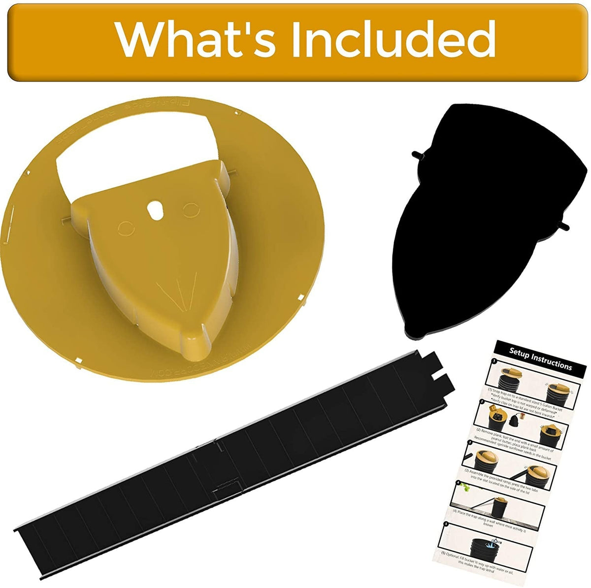 Trap Mouse Bucket Lid Non Toxic Sanitary Fall 2025 Safe
