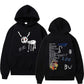 Men's Oversized Hoodie - Relaxed Spandex Blend, Streetwear