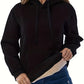 Cozy Warm Women’s Hooded Pullover - Relaxed Sherpa Lined
