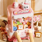 Cartoon Mini Claw Crane Machine Toy for Kids - Plush Rabbit Doll Grabber with Music & Lights