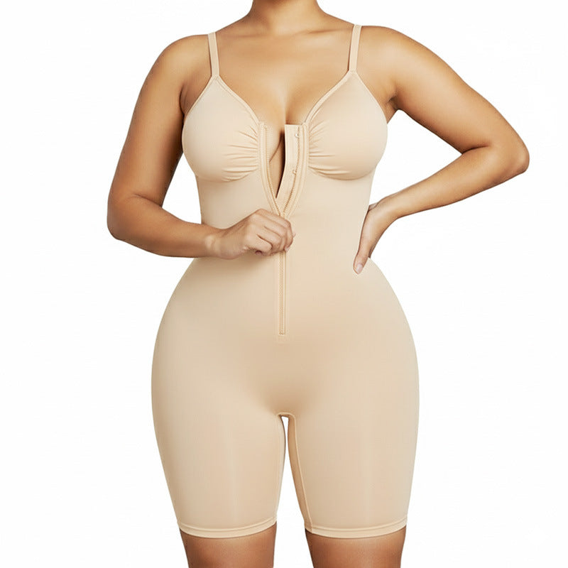 Women's Seamless Shapewear Bodysuit - full-body shaping, spandex blend, everyday wear