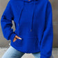 Plush Cozy Women’s Hoodie Sweater - Waffle Knit Layering