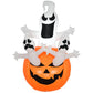 Inflatable Halloween Decoration Pumpkin With Ghosts LED