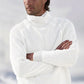 Plush Men's Turtleneck Sweater - Ribbed Cashmere For Winter