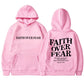 Relaxed Warm Unisex Hoodie - Fleece Lined Polyester, Street