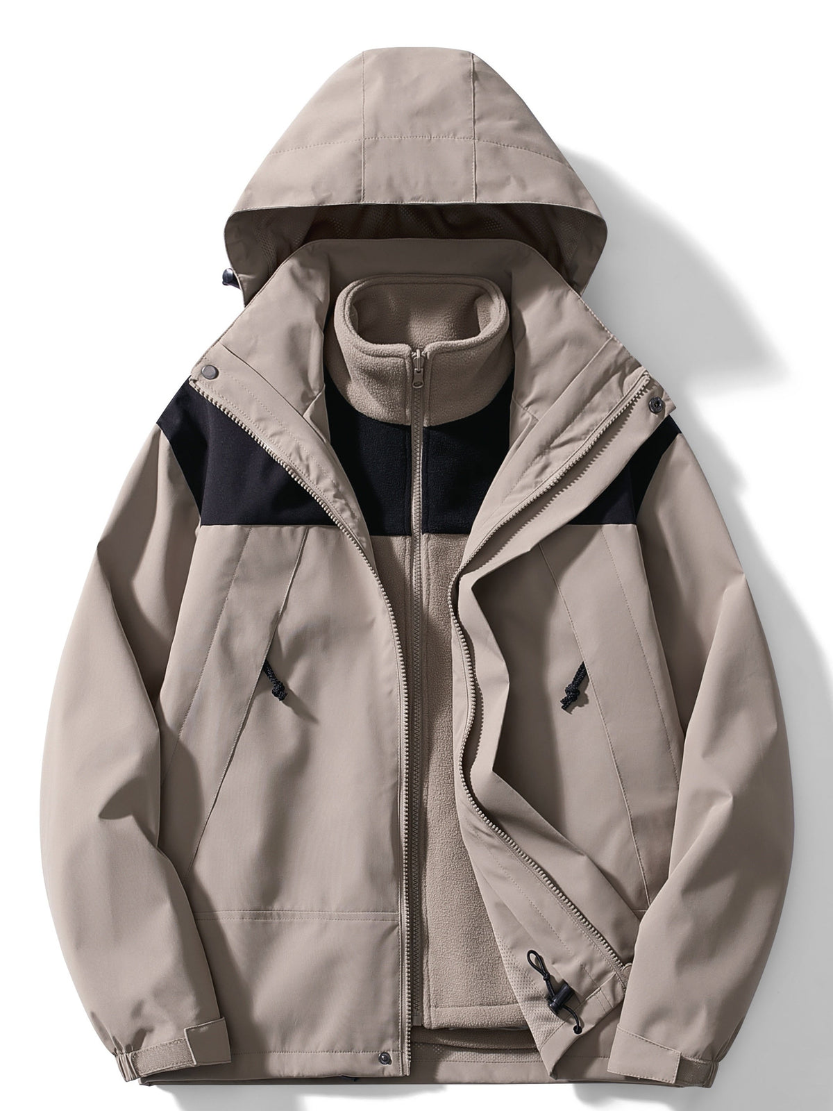Water-Resistant Women’s 3-in-1 Jacket - Relaxed Fleece Winter