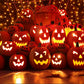 Pumpkin Halloween Lantern Plastic Blow Molded Decor
