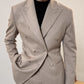 Light men's suit - timeless double-breasted Italian cut, for business, office-ready