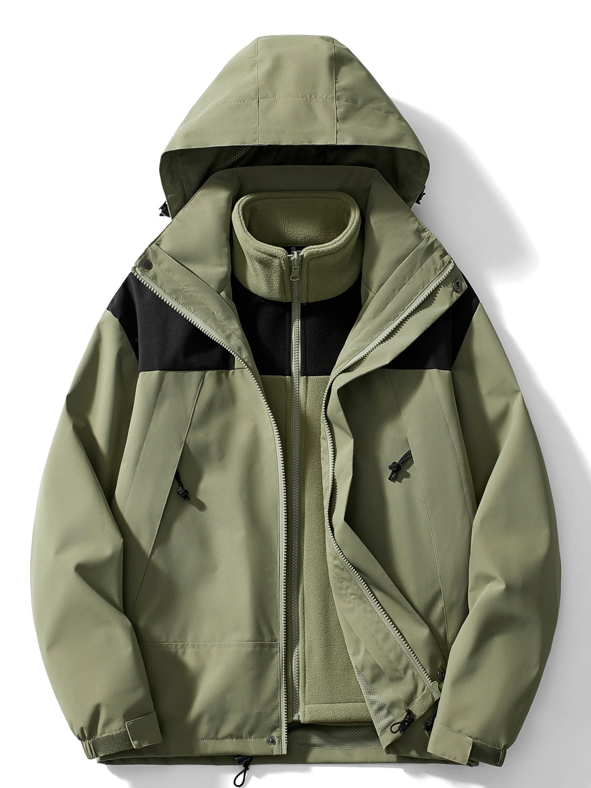 Water-Resistant Women’s 3-in-1 Jacket - Relaxed Fleece Winter