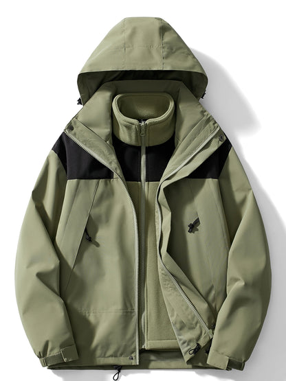 Water-Resistant Women’s 3-in-1 Jacket - Relaxed Fleece Winter