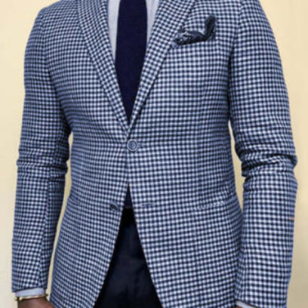 Light classic men's blazer jacket - slim-fit, blended, for business casual events