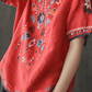 Ethnic Embroidered Blouse for Women, Loose Fit, Elegant Design, Soft Premium Fabric, Versatile for Casual and Formal Wear-3
