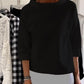 Variant image for Elegant Women's Blouse with Loose Turtleneck, Cotton-Polyester Blend Long Sleeve Top for Summer and Autumn-13