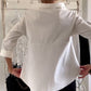 Elegant Women's Blouse with Loose Turtleneck, Cotton-Polyester Blend Long Sleeve Top for Summer and Autumn-4