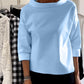 Variant image for Elegant Women's Blouse with Loose Turtleneck, Cotton-Polyester Blend Long Sleeve Top for Summer and Autumn-7