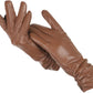 Plush Timeless Women Leather Gloves - Tailored Wool Lined