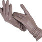 Plush Timeless Women Leather Gloves - Tailored Wool Lined